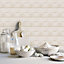 Galerie Just Kitchens Beige Metro Tile Wallpaper Roll
