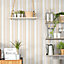 Galerie Just Kitchens Beige Multi Stripe Wallpaper Roll