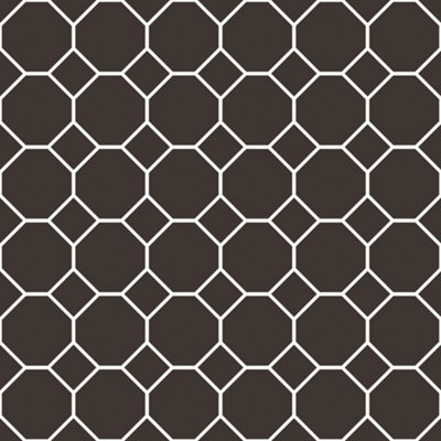 Galerie Just Kitchens Black Bee Hive Wallpaper Roll