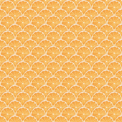 Galerie Just Kitchens Orange Scallop Wallpaper Roll