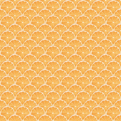 Galerie Just Kitchens Orange Scallop Wallpaper Roll