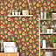 Galerie Just Kitchens Red Sunflower Trail Wallpaper Roll