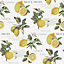 Galerie Just Kitchens White Citron Botanical Wallpaper Roll