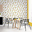 Galerie Just Kitchens White Citrus Toss Leaf Wallpaper Roll