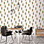 Galerie Just Kitchens White Pineapples Motiff Wallpaper Roll