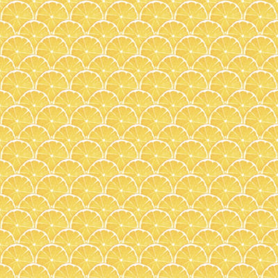 Galerie Just Kitchens Yelllow Lemon Scallop Wallpaper Roll