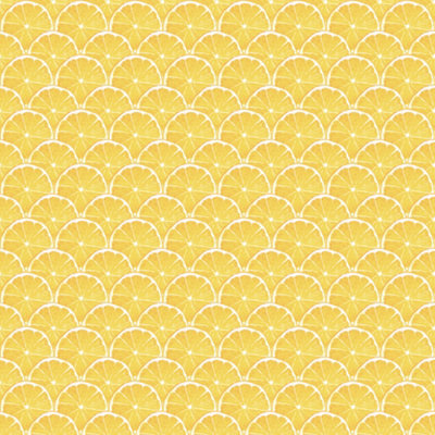 Galerie Just Kitchens Yelllow Lemon Scallop Wallpaper Roll