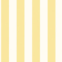Galerie Just Kitchens Yellow Awning Stripe Wallpaper Roll