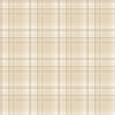 Galerie Kitchen Recipes Beige Plaid Smooth Wallpaper