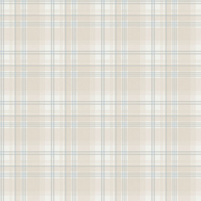 Galerie Kitchen Recipes Blue Plaid Smooth Wallpaper