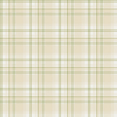 Galerie Kitchen Recipes Green Plaid Smooth Wallpaper