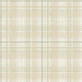 Galerie Kitchen Recipes Green Plaid Smooth Wallpaper