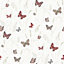 Galerie Kitchen Recipes Red Butterflies Smooth Wallpaper