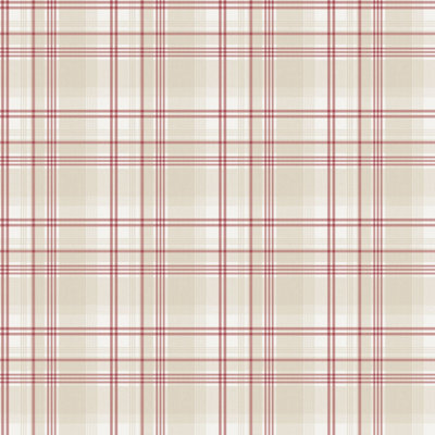 Galerie Kitchen Recipes Red Plaid Smooth Wallpaper