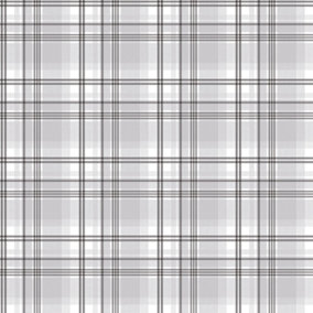 Galerie Kitchen Recipes Silver Grey Plaid Smooth Wallpaper