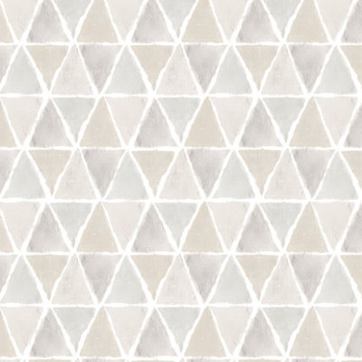 Galerie Kitchen Style 3 Grey Beige Geo Triangles Smooth Wallpaper