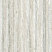 Galerie Kitchen Style 3 Grey Beige Wood Stripe Smooth Wallpaper