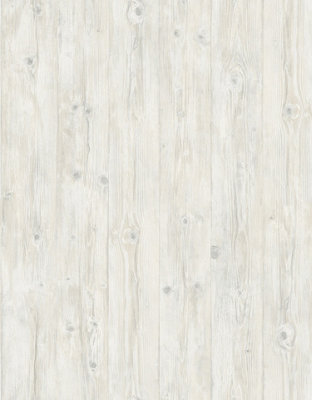 Galerie Kitchen Style 3 Grey Cream Wood Panelling Smooth Wallpaper DIY at B&Q