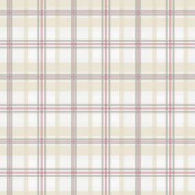 Galerie Kitchen Style 3 Red Cream White Plaid Smooth Wallpaper