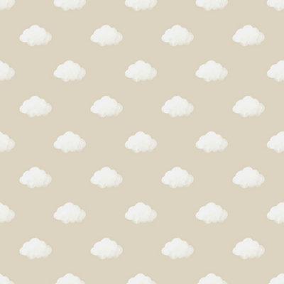 Galerie Little Explorers 2 Beige Cloud Wallpaper Roll