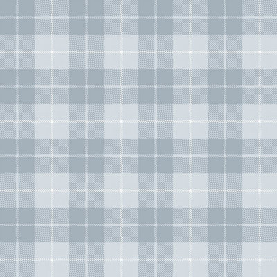 Galerie Little Explorers 2 Blue Twilled Tartan Wallpaper Roll