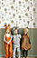 Galerie Little Explorers 2 Green Doga Happy Wood Panelling Wallpaper Roll