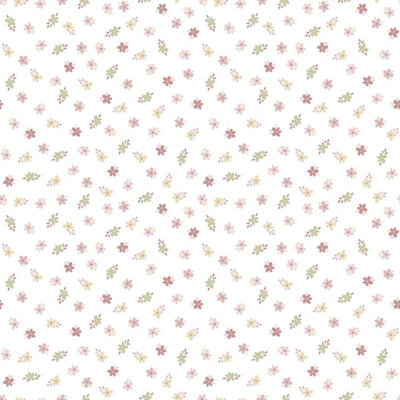 Galerie Little Explorers 2 Pink Five Leaf Flower Wallpaper Roll