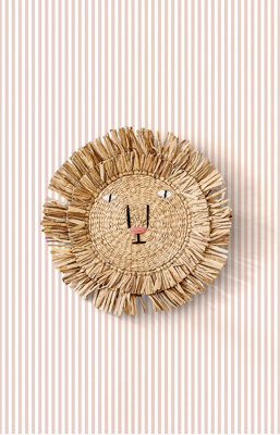 Galerie Little Explorers 2 Pink Small Stripe A4 Wallpaper Sample