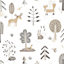 Galerie Little Explorers 2 Silver Country Animals Wallpaper Roll