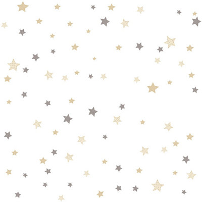 Galerie Little Explorers 2 Silver Stars Wallpaper Roll
