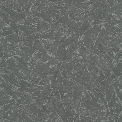 Galerie Loft 2 Anthracite Textured Plaster Effect Wallpaper Roll DIY at B&Q