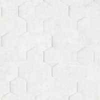 Galerie Loft 2 White Textured Hexagon Design Wallpaper Roll