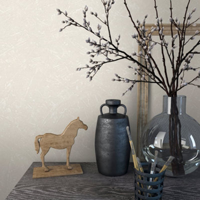 Galerie Loft 2 White Textured Plaster Effect Wallpaper Roll