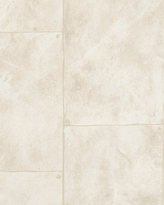 Galerie Loft Cream Beige Taupe Matte Tile Textured Wallpaper