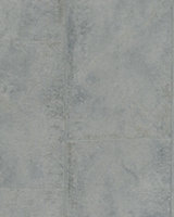 Galerie Loft Silver Grey Metallic Tile Textured Wallpaper