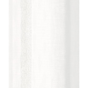 Galerie Loft Silver White Grey Metallic Multi-Stripe Textured Wallpaper