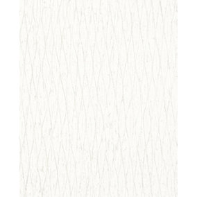 Galerie Loft White Bark Weave Textured Wallpaper
