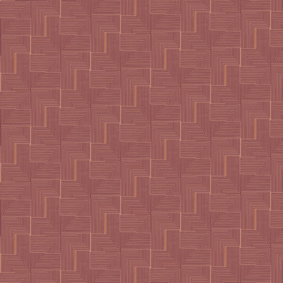 Galerie Luxe Burgundy Labyrinth Smooth Wallpaper