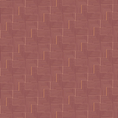 Galerie Luxe Burgundy Labyrinth Smooth Wallpaper