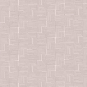 Galerie Luxe Greige Labyrinth Smooth Wallpaper