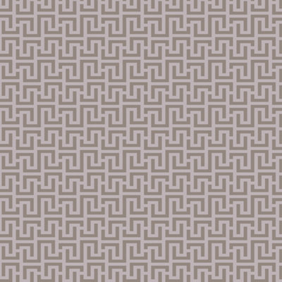 Galerie Luxe Grey Pink Greek Key Smooth Wallpaper