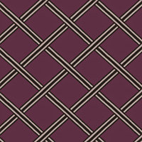 Galerie Luxe Purple Burgundy Braid Smooth Wallpaper