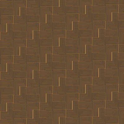 Galerie Luxe Tan Labyrinth Smooth Wallpaper