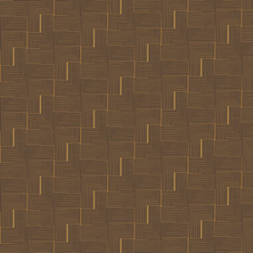 Galerie Luxe Tan Labyrinth Smooth Wallpaper