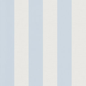 Galerie Maison Charme Blue Stripe Motif Wallpaper Roll