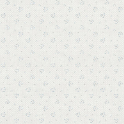 Galerie Maison Charme Blue Vintage Rose Motif Wallpaper Roll