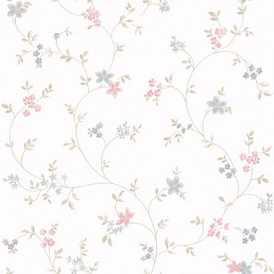 Galerie Maison Charme Green Petit Floral Motif Wallpaper Roll