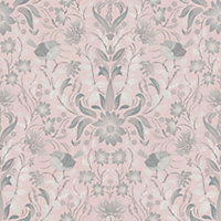Galerie Maison Charme Pink Floral Bird Motif Wallpaper Roll