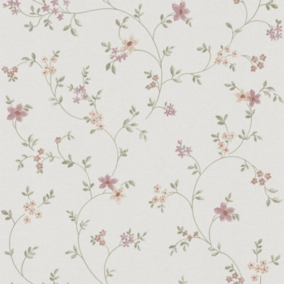 Galerie Maison Charme Pink Petit Floral Motif Wallpaper Roll