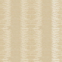 Galerie Metallic Fx Gold Beige Metallic Layered Stripe Textured Wallpaper